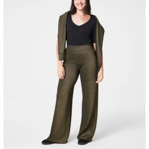 SPANX Air Essentials Shine Wide Leg Pants 1x Petite NWT
